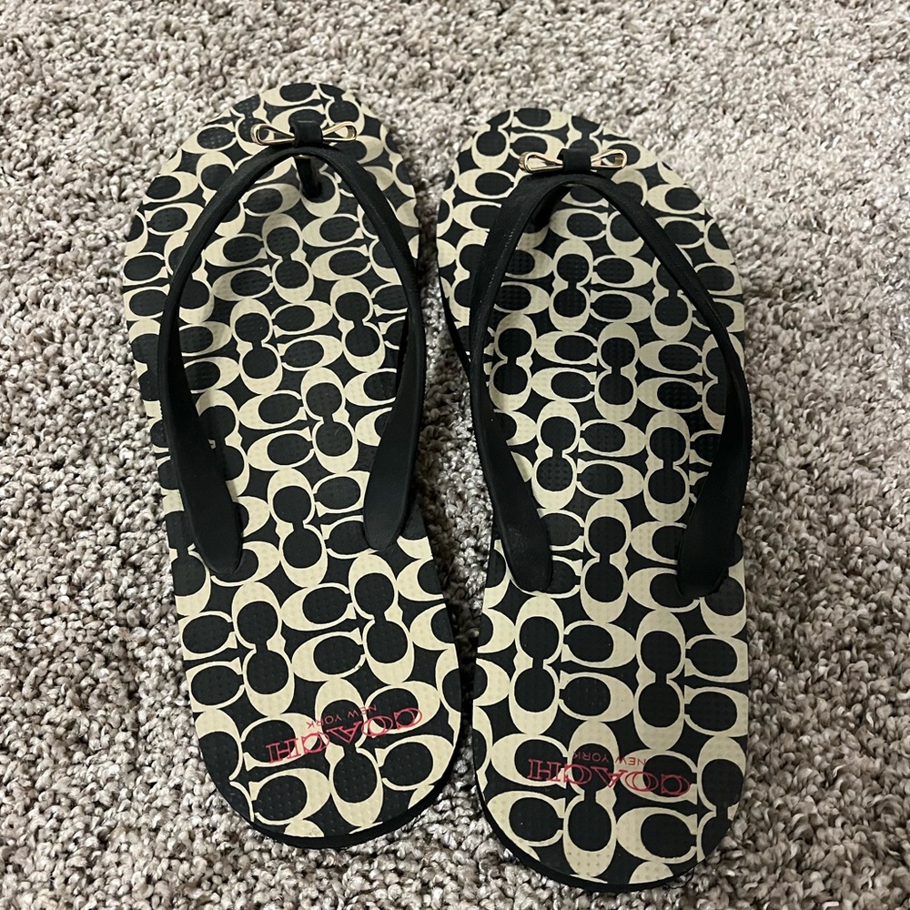 COACH flip flops
